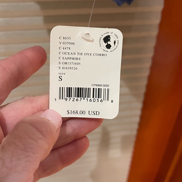 NWT Free People Movement Rocky Ridge fleece oversized ocean tie-dye pull over - Picture 13 of 16